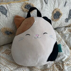 Squishmallow 12” Cam the Cat Backpack Plush Toy